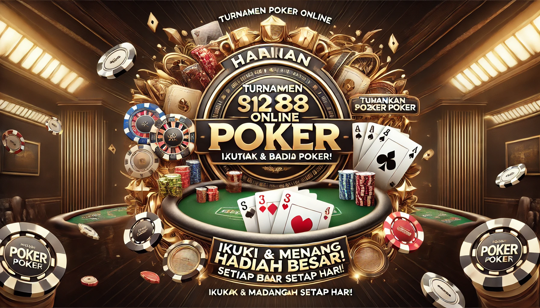 Turnamen Poker Online Harian, Ikuti & Menangkan Hadiah Besar Setiap Hari!